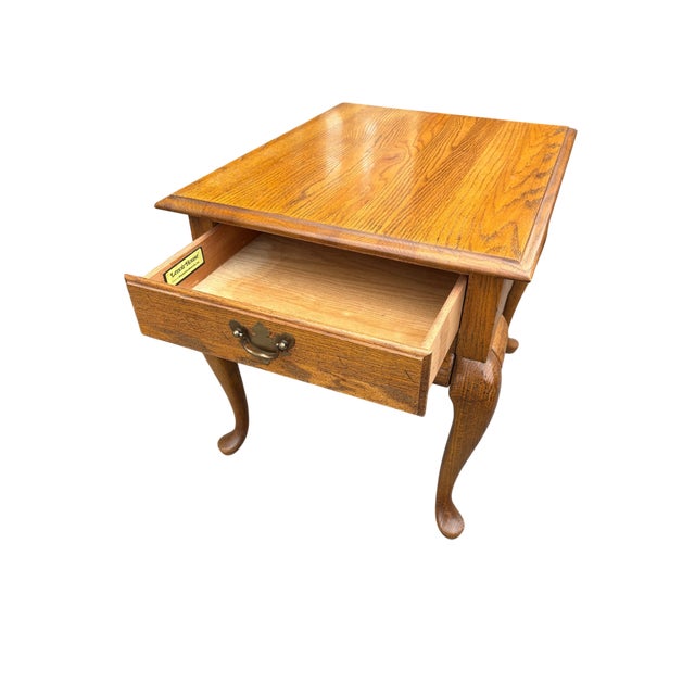 Farmhouse Mid 20th Century Broyhill Lenoir House Rectangular End Table With Ball-and-Claw Feet For Sale - Image 3 of 10
