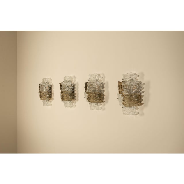Wall Lamps in Murano Glass by Zero Quattro, Italy, 1970s, Set of 4 For Sale - Image 18 of 18