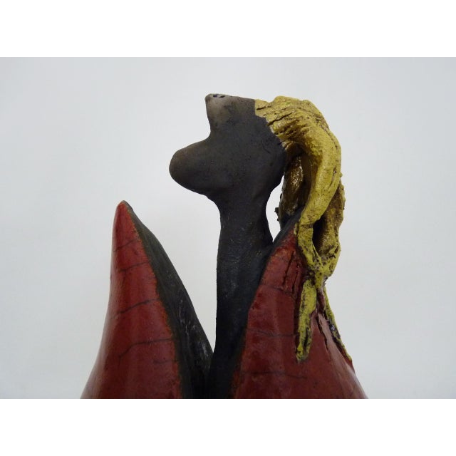 Raku Terracotta Sculpture, 1980s For Sale - Image 4 of 11