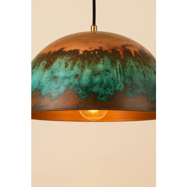 Copper Farmhouse Pendant Light For Sale - Image 4 of 4