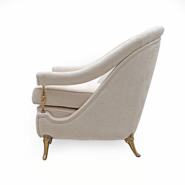 1950s French Art Deco Sofa and Lounge Chairs, 1950s, Set of 3 For Sale - Image 5 of 18