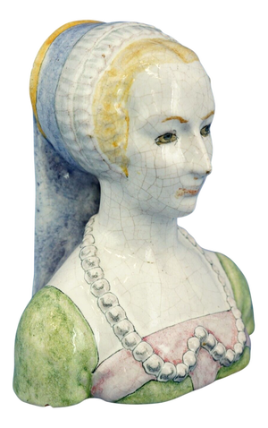 Majolica Terracotta Bust by Gian Battista (Nanni) Valentini for Arcore Ceramic, 1960s