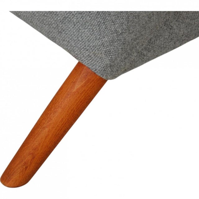 Papa Bear Chair in Grey Hallingdal Fabric by Hans Wegner, 1970s For Sale - Image 10 of 18