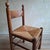 Brown Brutalist Dining Chairs in Wood and Rush, 1970s, Set of 3 For Sale - Image 8 of 11