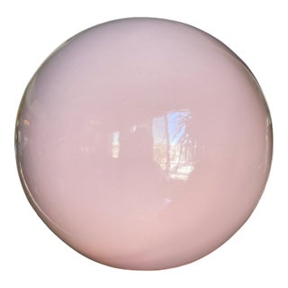 1980s Jaru California Pottery Sphere Orb Sculpture Peach Rare For Sale