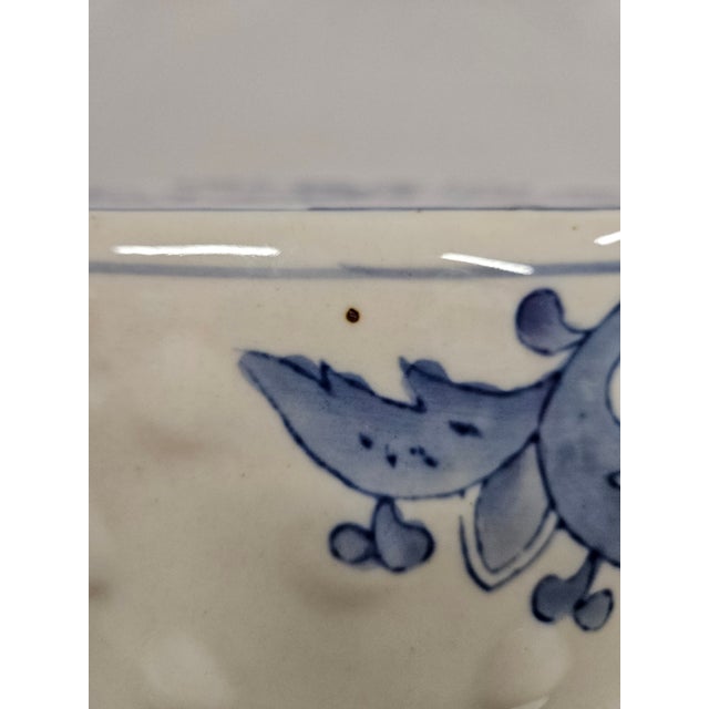 Mid 20th Century Chinese Blue and White Dragon Phoenix Garden Stool For Sale - Image 5 of 14