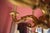 Wood Six-Armed Wooden Gilded Chandelier For Sale - Image 7 of 11