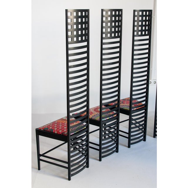 292 Chairs by Charles Rennie Mackintosh for Cassina, Italy, 1990s, Set of 4 For Sale - Image 6 of 18