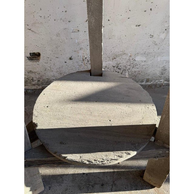 Rustic Wooden Side Table, 1970 For Sale - Image 6 of 8