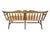 1960s Rockingham Maple Colonial Cattail Deacon's Bench Farmhouse For Sale - Image 10 of 17