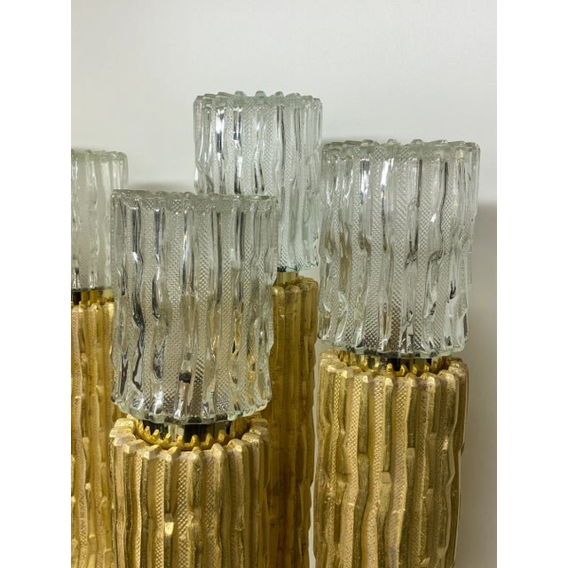 Gold 1960s Cactus Lamps by Fuggiti Studios - a Pair For Sale - Image 8 of 13