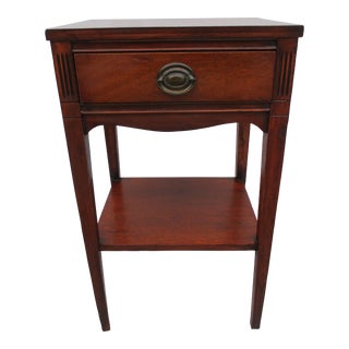 Hepplewhite Style Mahogany Nightstand For Sale
