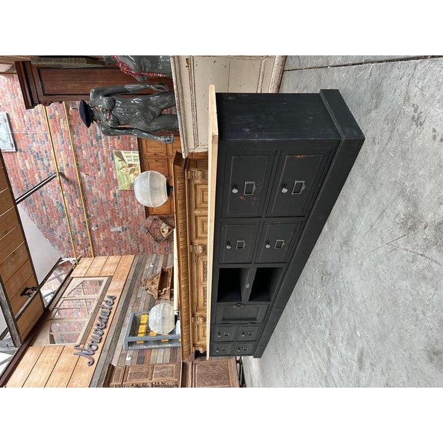 Vintage Workbench Converted Into a TV Stand For Sale - Image 3 of 15