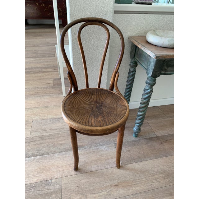 Vintage Bentwood Cafe Bistro Chair For Sale - Image 9 of 11