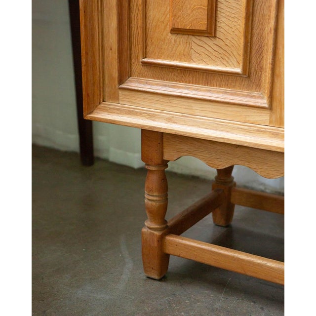 1960s Danish Oak Sideboard in the Manner of Kjærnulf For Sale - Image 16 of 18