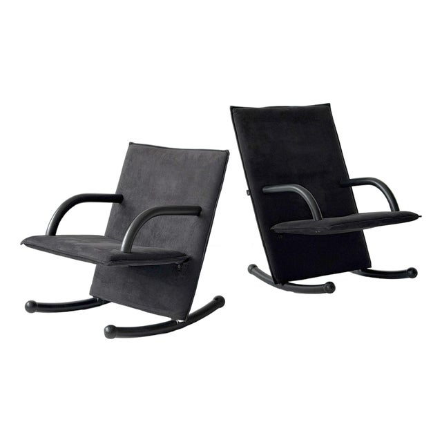 1980s Mismatched T-Line Rocking Chairs by Burkhard Vogtherr for Arflex For Sale