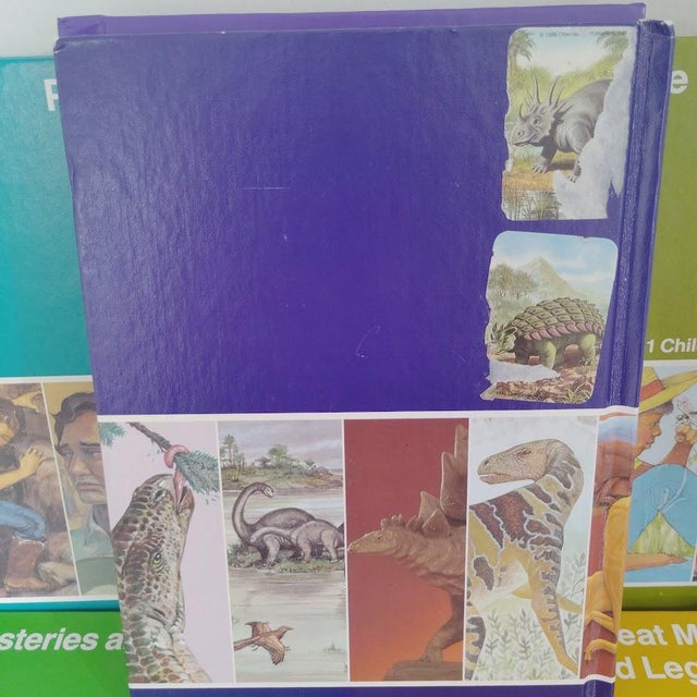 Paper Vintage 1980s - 1990s Childcraft Topical Annuals Illustrated Children's Reference Books Plus Dictionary Set of 14 For Sale - Image 7 of 9