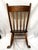 Antique Primitive Oak Rocking Chair, 19th Century Pressed Back Armless Rocker For Sale - Image 4 of 9