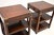 Vintage Military Campaign Style Side Tables, 1930, Set of 2 For Sale - Image 10 of 11