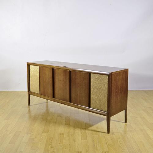 Stereo Console with Wood Turntable from Admiral, 1950s For Sale - Image 4 of 9