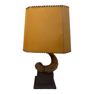 Vintage Italian Gucci Horn Table Lamp 1970s