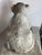 Antique Reclining Lion Sculpture on Base in Carved Stone, 1890s For Sale - Image 4 of 18