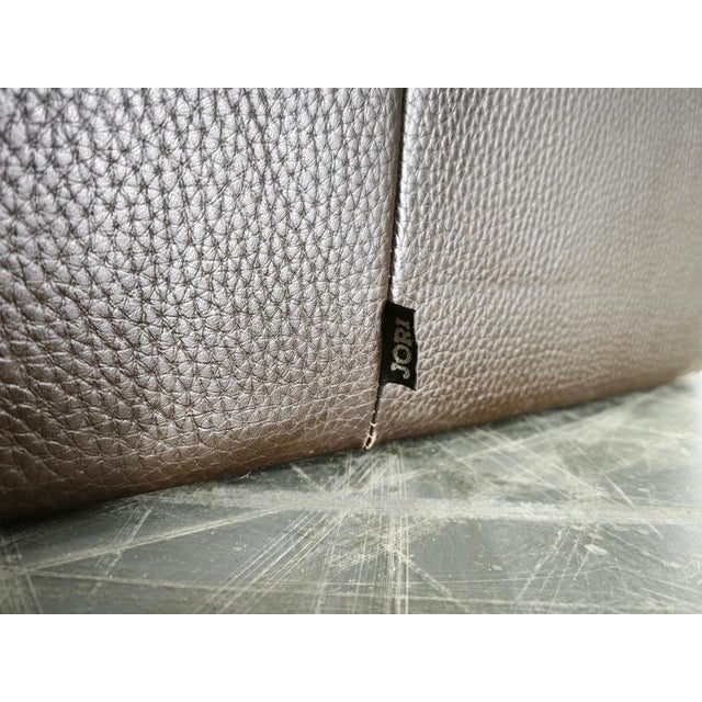 Belgian Full Grain Leather Freestanding Two-Seat Sofa from Jori, 1990s For Sale - Image 10 of 15