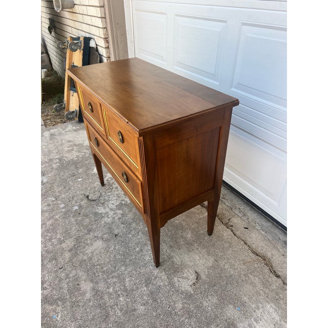 French 19th Century Louis XVI Solid Walnut Chest of Drawers For Sale - Image 12 of 12