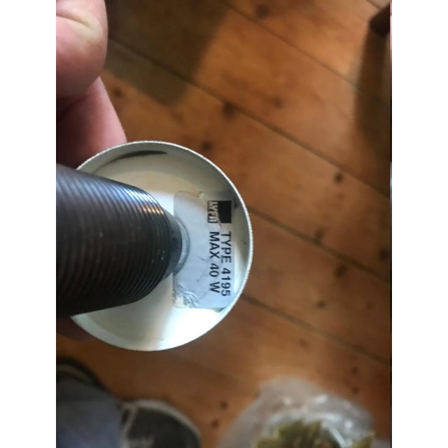 1970s Vintage Black & White Cylindrical Pendant Lamps from Lyfa, Set of 3 For Sale - Image 5 of 10