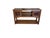 A distinctive late-20th-century Spanish Revival console credenza, blending rustic Iberian craftsmanship with refined...