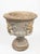 Neoclassical Magnificent Neoclassical Lion-Head Mascaron Urn in Weathered Cast Stone For Sale - Image 3 of 12