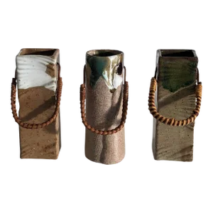 Organic Ceramic Wall Pocket Vases