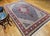 Textile Antique Persian Tabriz Area Rug. Hand-Knotted Wool, Herati Geometric Pattern, Navy & Red, 6x10 For Sale - Image 7 of 16