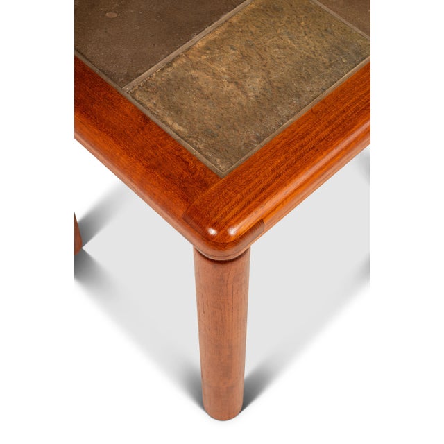 Danish Modern Side / Accent Table in Teak With Tile Top Inlay by Tue Poulson for Hsalev Furniture, Denmark, C. 1960s For Sale - Image 17 of 18
