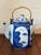 Blue 1980s Blue and White Japanese Landscape Porcelain Tea Pot For Sale - Image 8 of 8