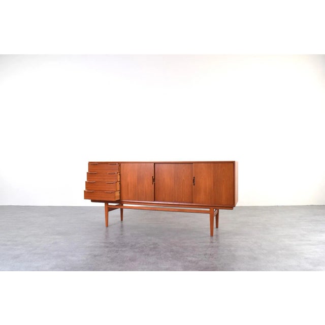 Wood Mid-Century Danish Teak Sideboard, 1960s For Sale - Image 7 of 18