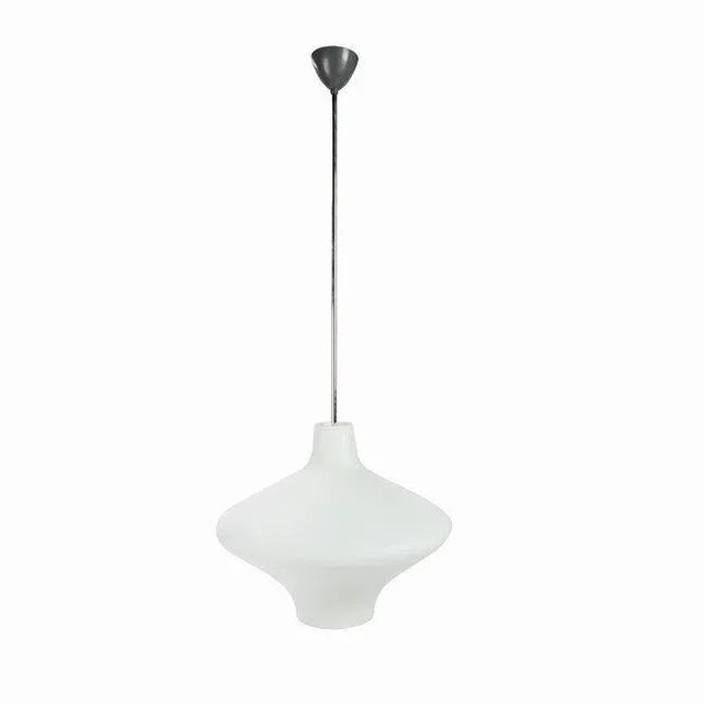 Metal Glass Pendant Lamp, 1970s For Sale - Image 7 of 7
