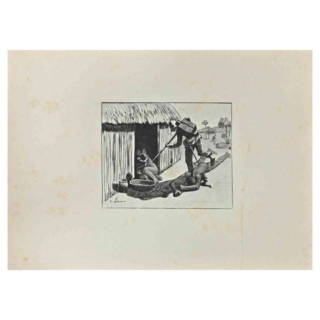 Henri Lebasque, Soldier, Woodcut, 1903 For Sale