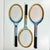 American Vintage Americana Boho Chic Chris Evert Wood Wilson Tennis Rackets Decorative Objects - Set of 3 For Sale - Image 3 of 14