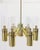 7 Bulbs 6 Point Geometric 3 Way Italian Light Fixture Chandelier Parzinger Style For Sale - Image 11 of 11