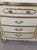 White Mid Century French Provincial Style Lowboy Dresser With Six Drawers For Sale - Image 8 of 13