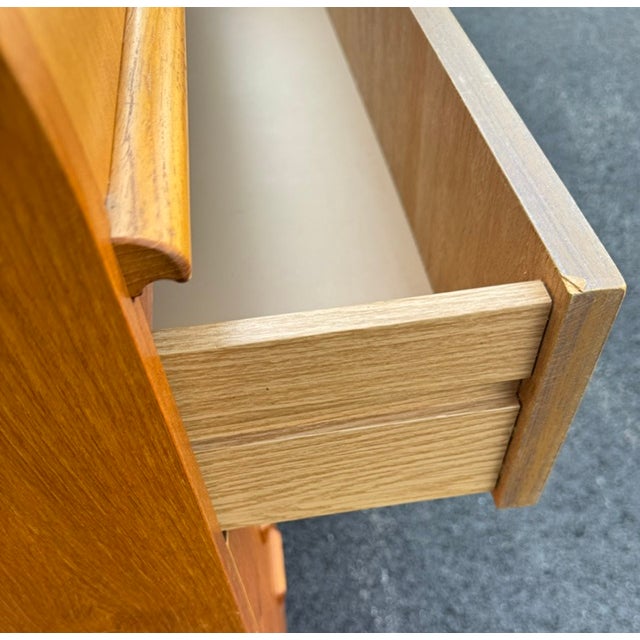 Mid Century Modern Teak Roll Top Cylinder Desk For Sale - Image 9 of 9