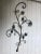 French Country Wrought Iron Floral Garden Wall Decor For Sale - Image 3 of 11