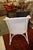 1970s Lloyd Loom Single White Wicker & Aluminum Arm Chair Porch Patio For Sale - Image 6 of 13