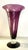1970s-1980s Pairpoint Mfa Optic Diamond Vase With Controlled-Bubble Stem, Signed For Sale In New York - Image 6 of 7