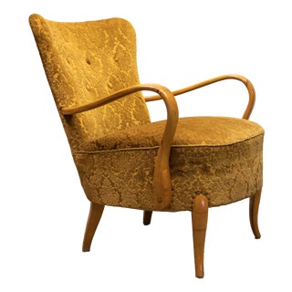 Danish Modern Lounge Chair by Alfred Christensen for Slagelse Møbelværk, 1940s For Sale