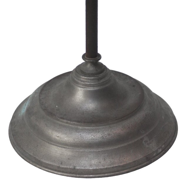 British Blue Enamel and Nickel-Plated Brass Desk Light For Sale - Image 6 of 7