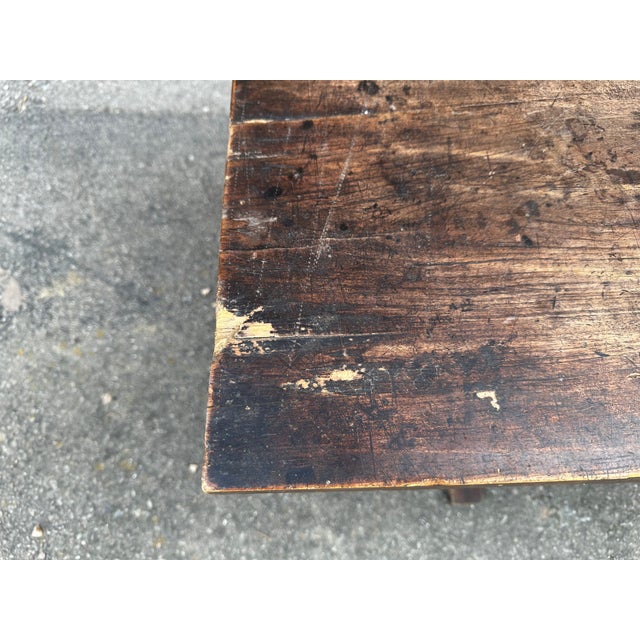 American Early 20th Century Trestle Bench For Sale - Image 3 of 5