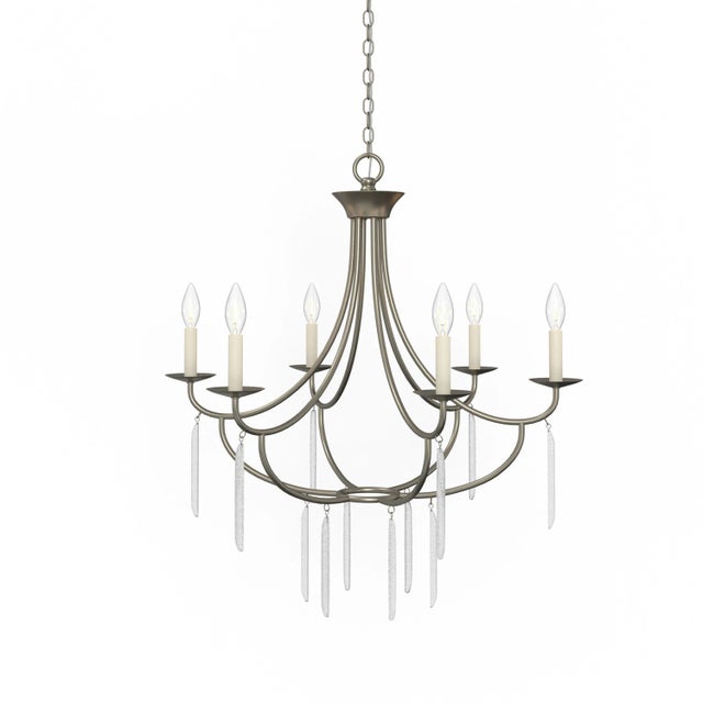 Ella 6-Light Classic Candle Chandelier For Sale In Atlanta - Image 6 of 8