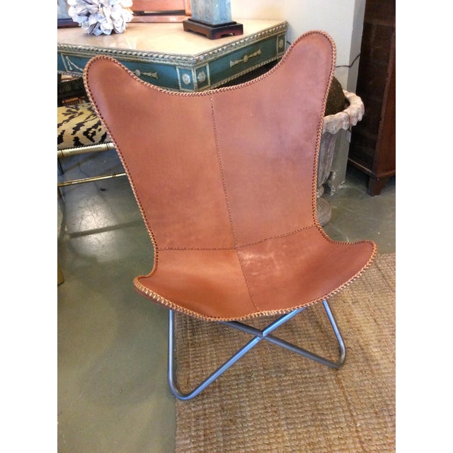 Leather Butterfly Chair Chairish